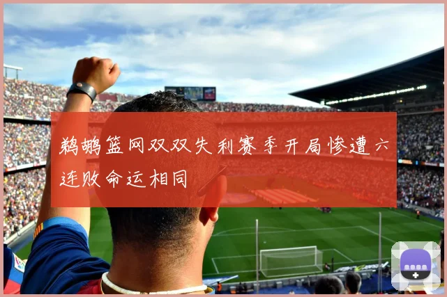 鹈鹕篮网双双失利赛季开局惨遭六连败命运相同