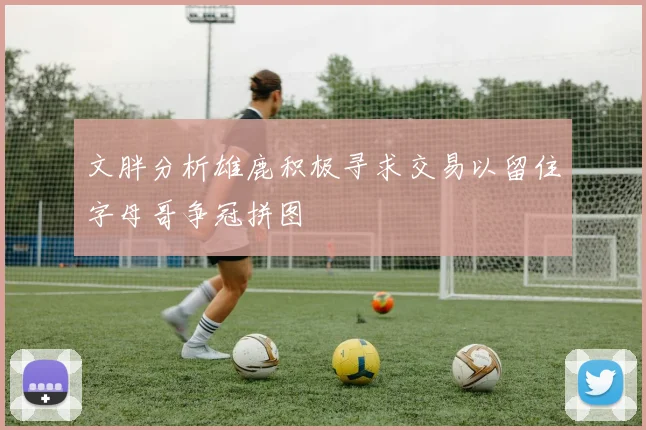 文胖分析雄鹿积极寻求交易以留住字母哥争冠拼图